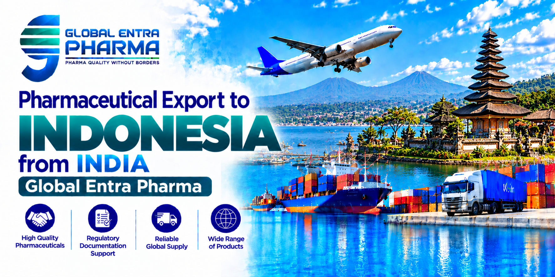 Pharmaceutical Export to Indonesia from India